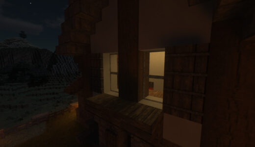Minecraft SEUS PTGI HRR 室内からこぼれる照明の画像
