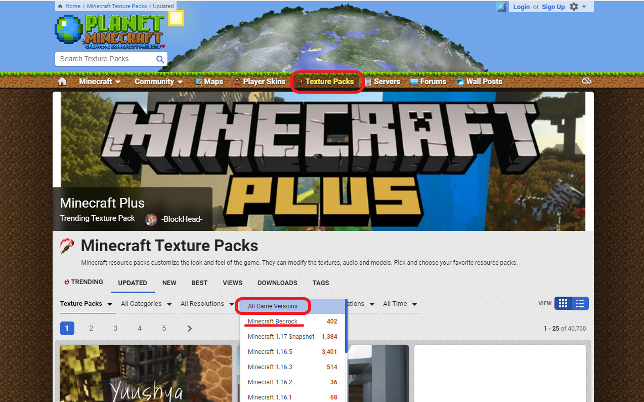 マイクラ統合版 テクスチャ配布サイト Planet Minecraft を紹介します たかっちゃブログ