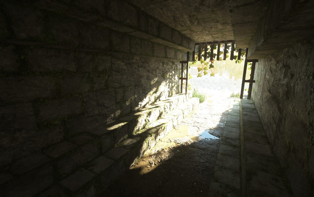 Minecraft トンネル出口の画像