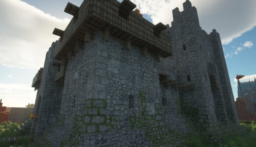 Minecraft　お城の外構の画像