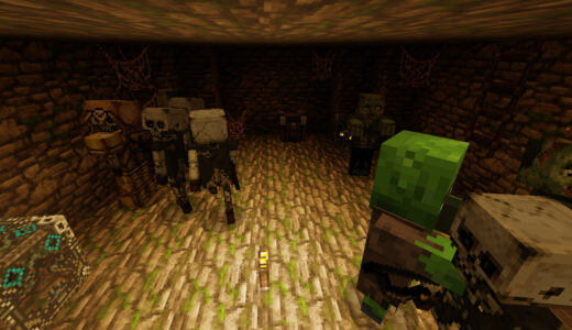 minecraft ダンジョンタワー内部の敵MOBたちの画像