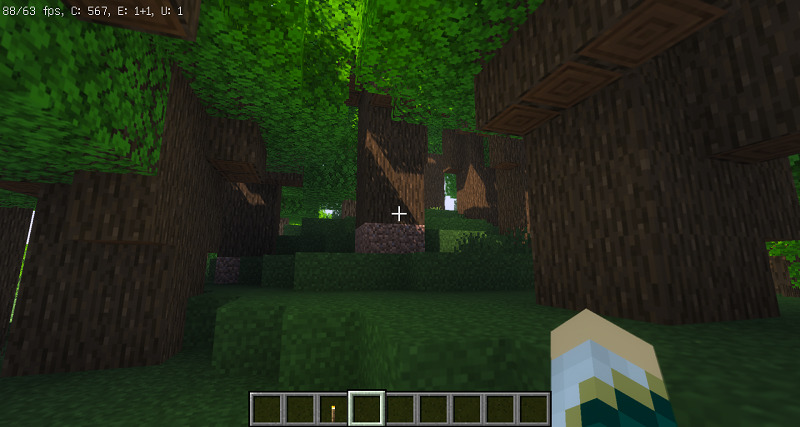Minecraft　森の中の画像