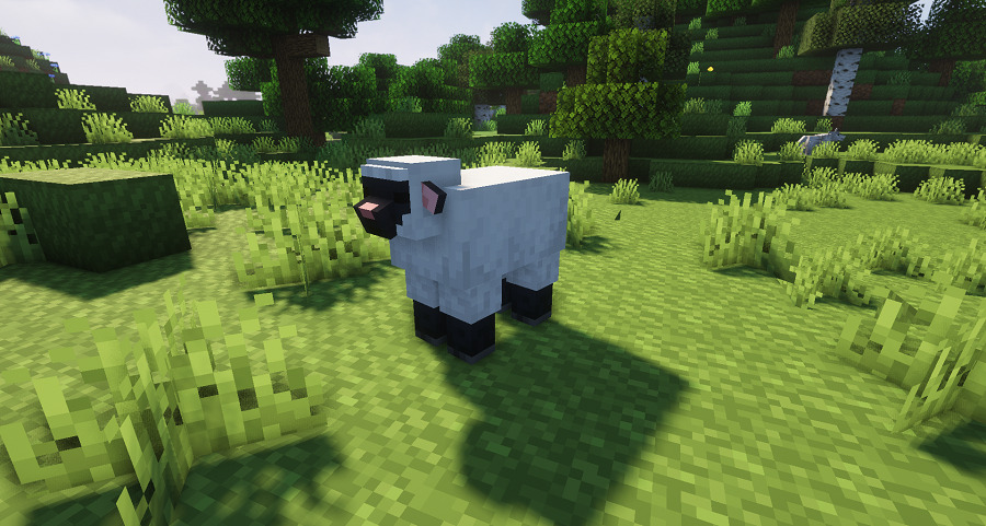 minecraft　白い羊の画像