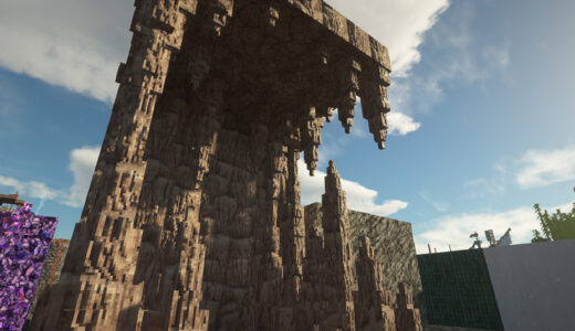 Minecraft　鍾乳石のサンプル画像